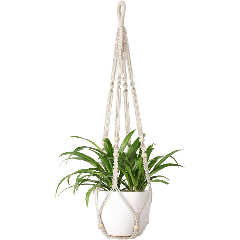 Macrame Indoor Hanging Plant Hanger Basket