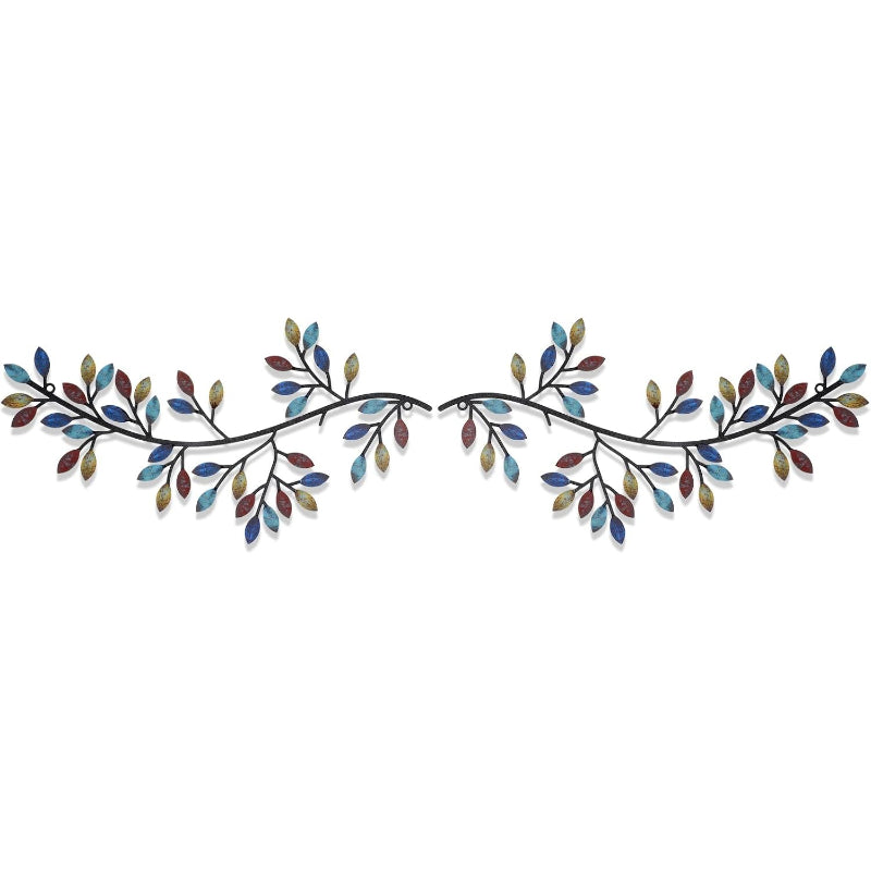 Metal Olive Branch Leaf Wall Art Decor