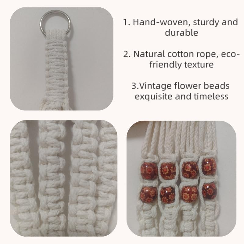 Boho Macrame Indoor Plant Hanger Holder
