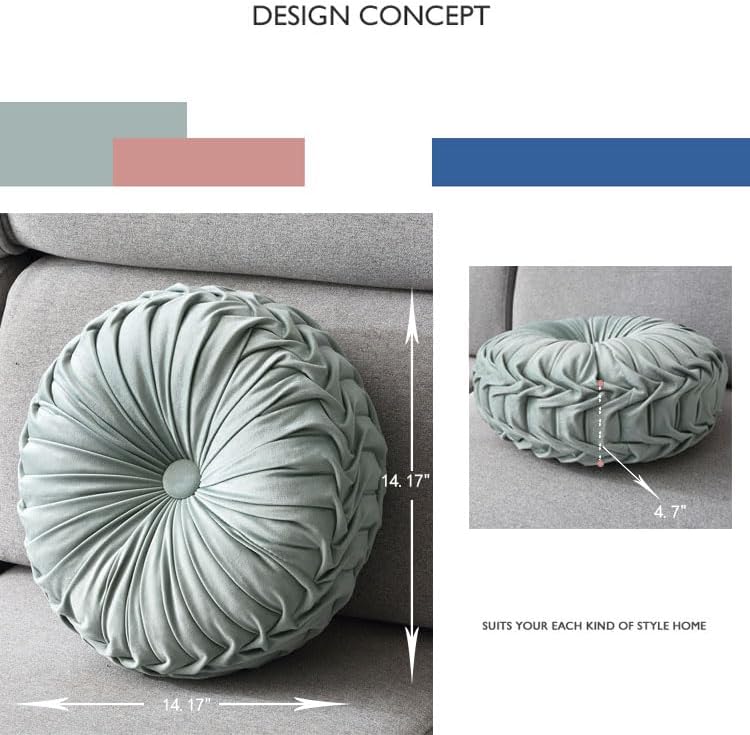 Pleated Velvet 3D Pumpkin Throw Pillow