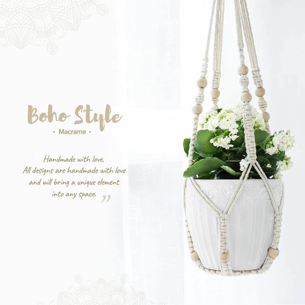 Macrame Indoor Hanging Plant Hanger Basket