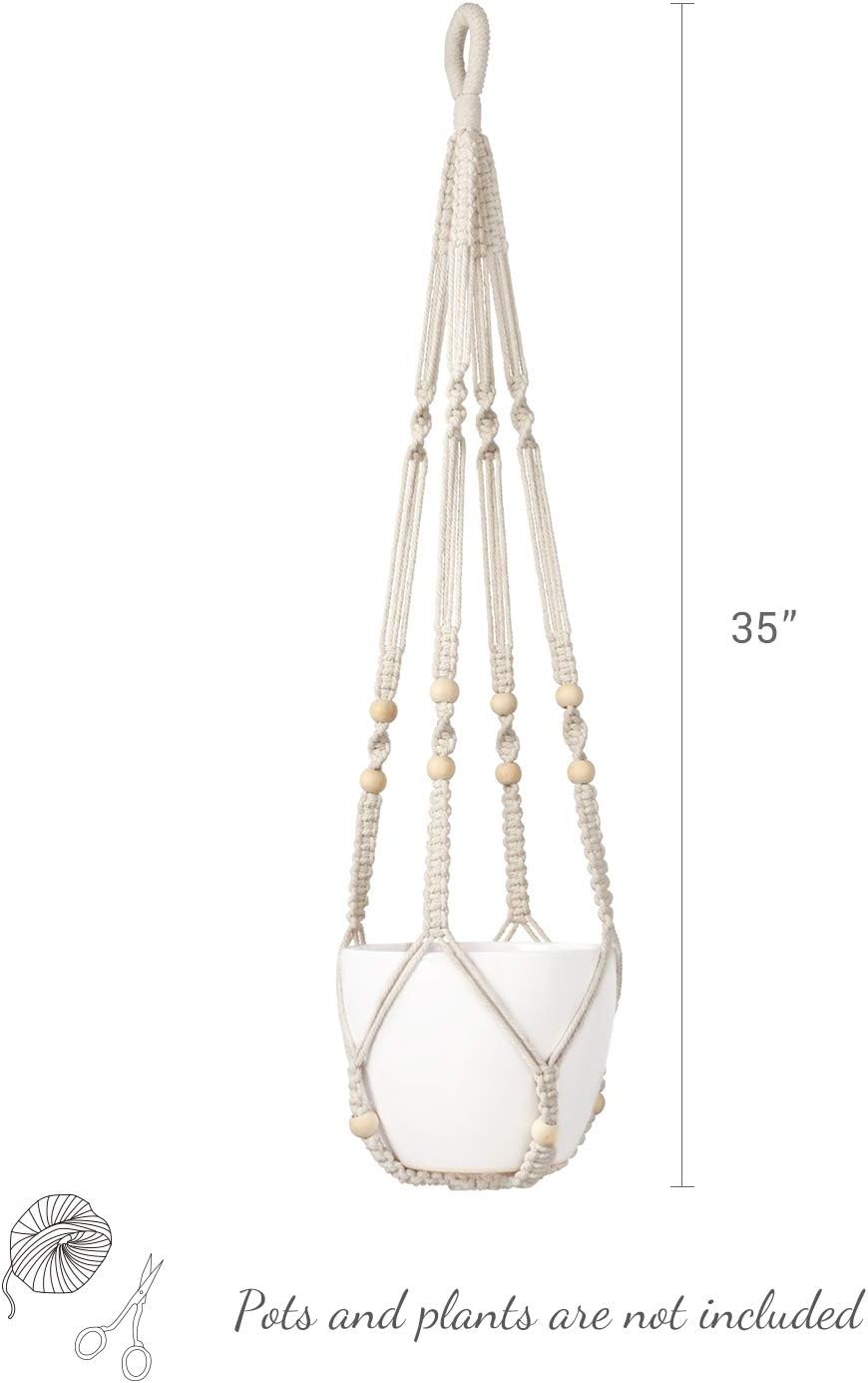 Macrame Indoor Hanging Plant Hanger Basket
