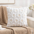 Faux Fur Sunflower Decorative Throw Pillow