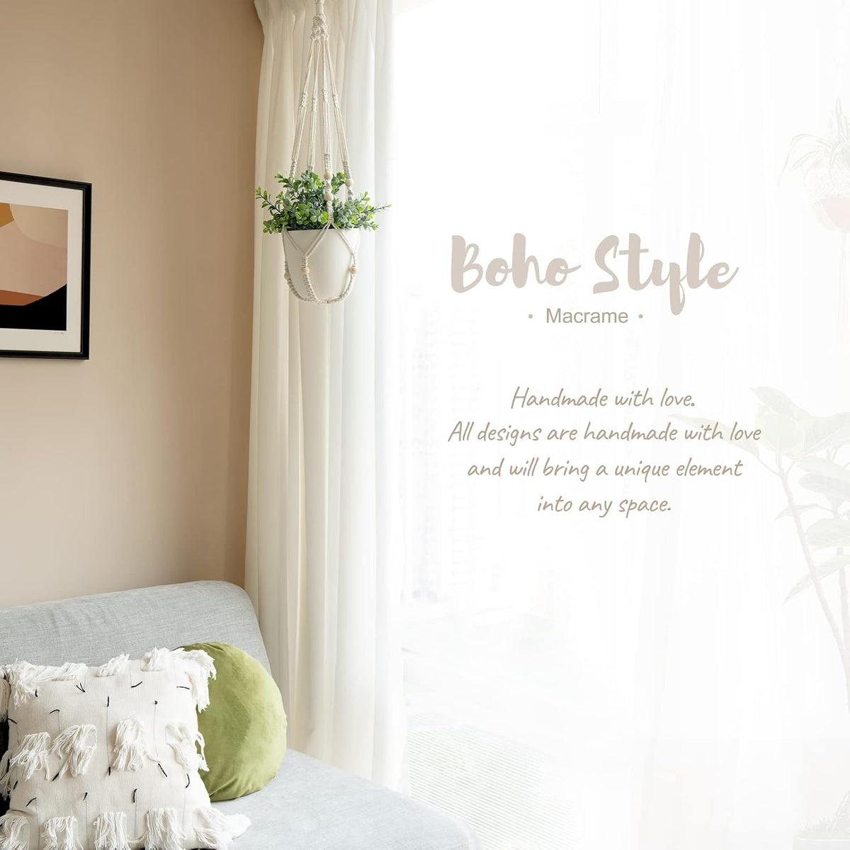 Artificial Indoor Hanging Home Plant Decor