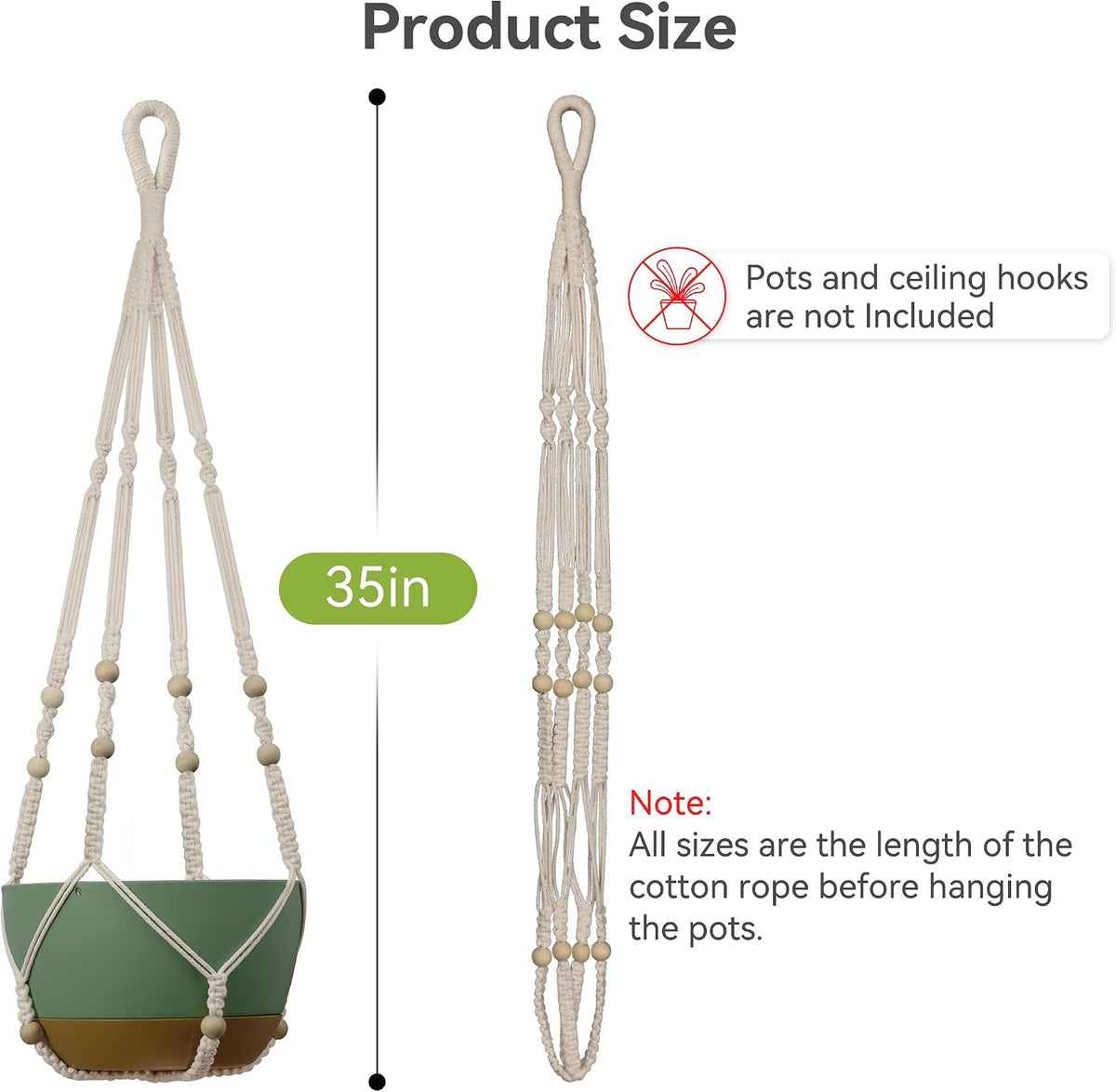 Macrame Indoor Plant Pot Hanger