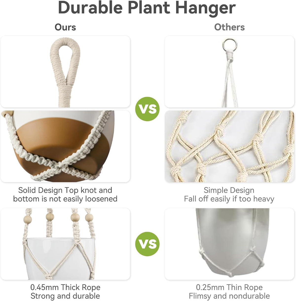 Macrame Indoor Plant Pot Hanger