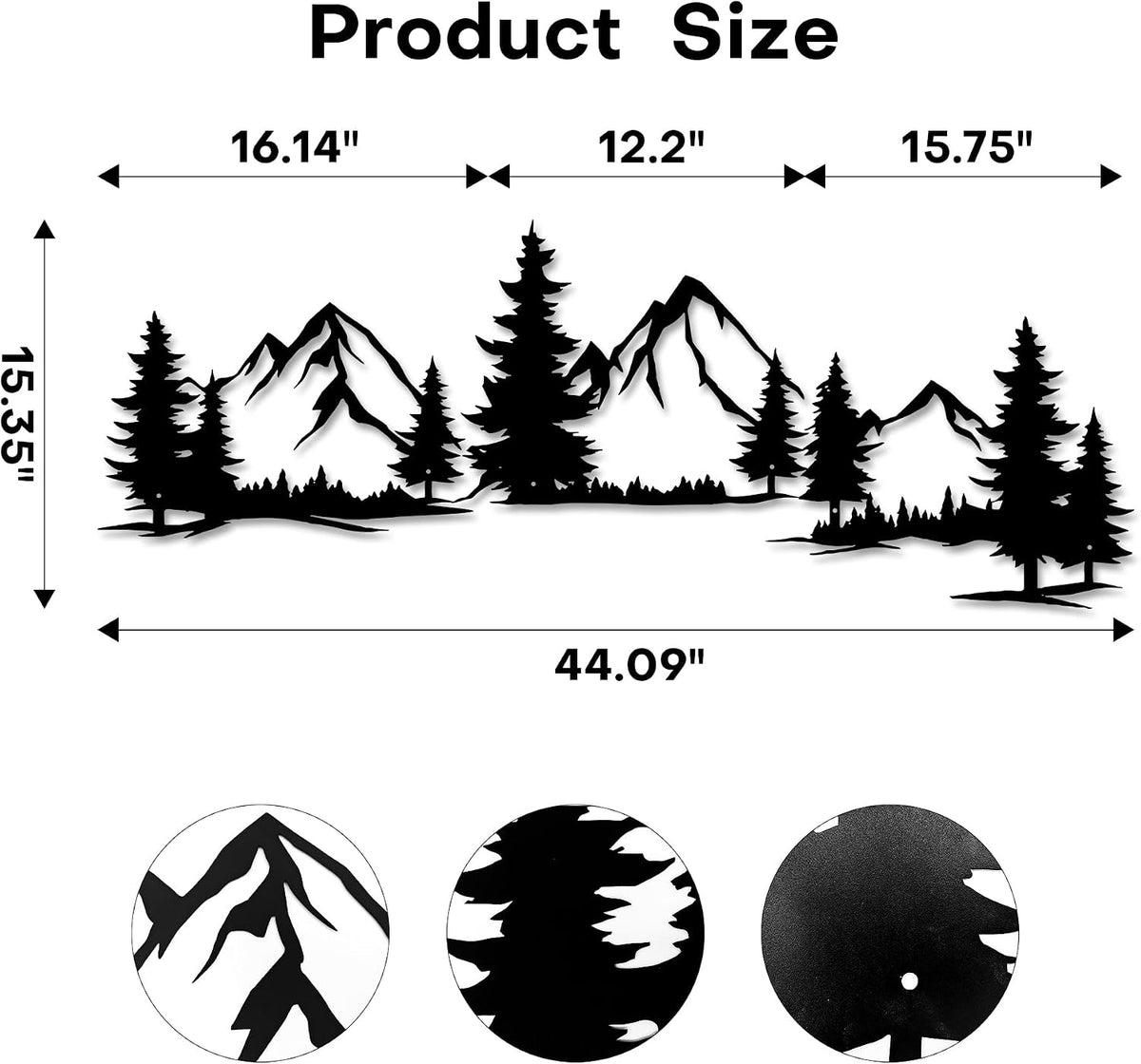 Mountain Forest Nature Metal Wall Art