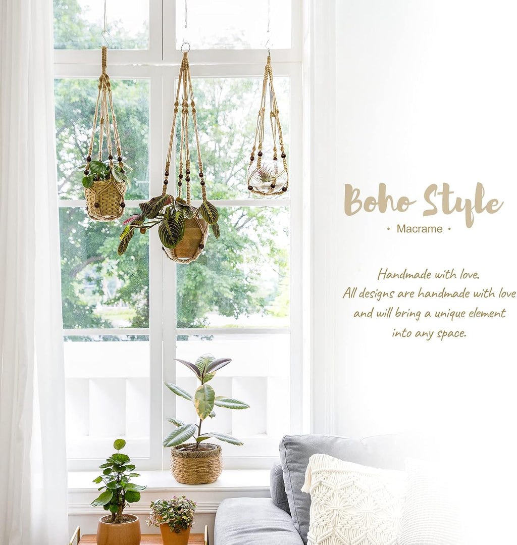 Macrame Artificial Indoor Plant Decor
