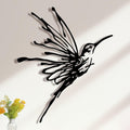 Metal Hummingbird Outdoor Wall Art Decor
