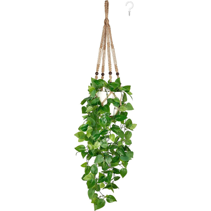 Macrame Artificial Indoor Plant Decor