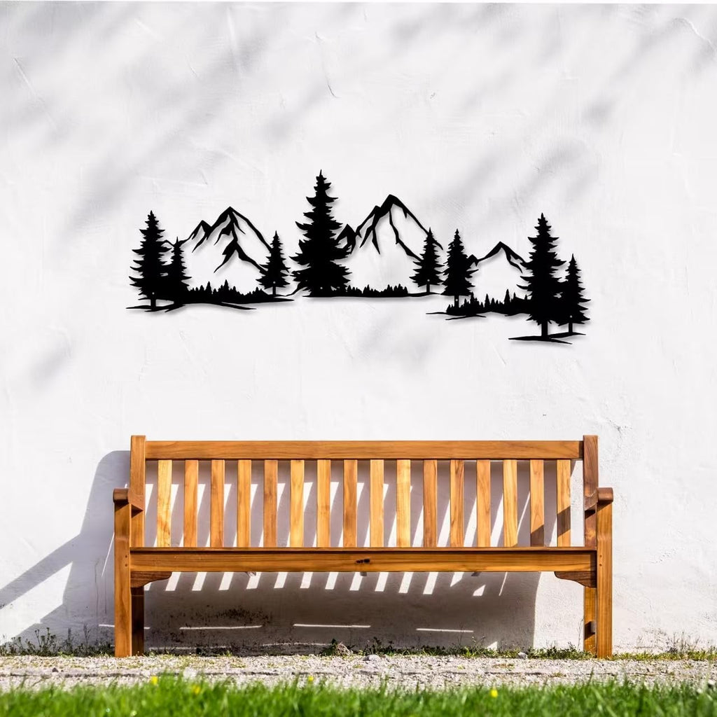 Mountain Forest Nature Metal Wall Art