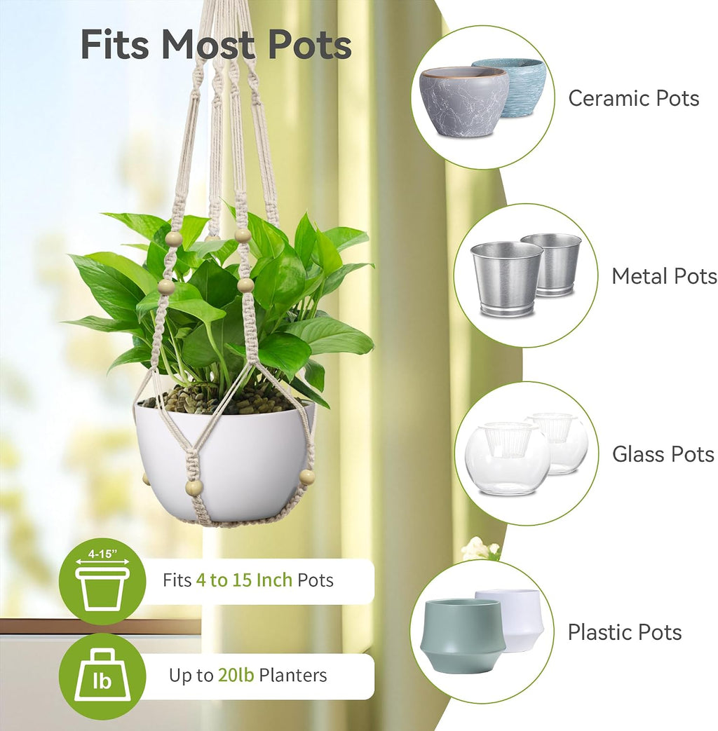 Macrame Indoor Plant Pot Hanger