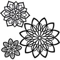 Elegant Metal Flower Wall Art Decor