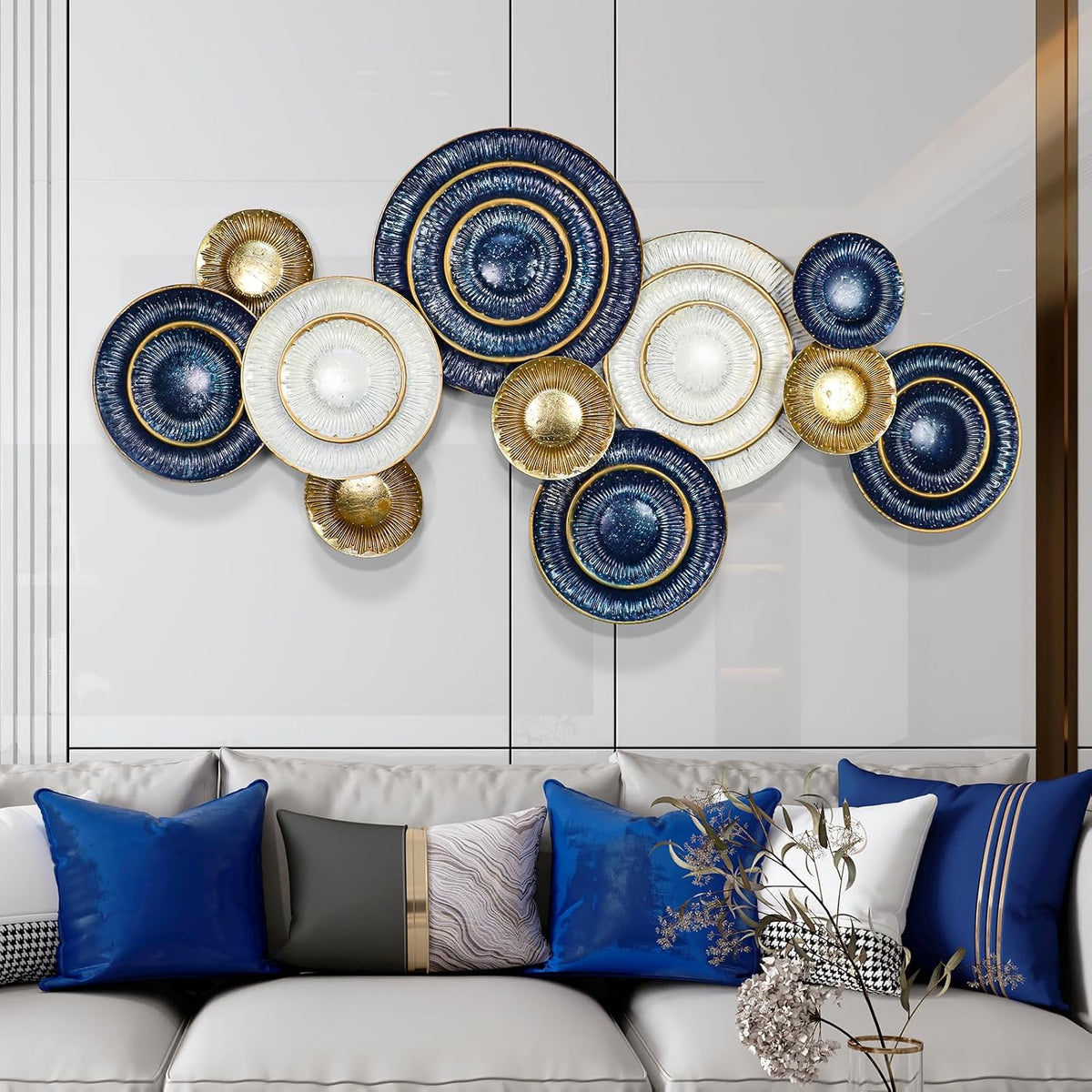 Large 3D Luxury Metal Wall Art Decor