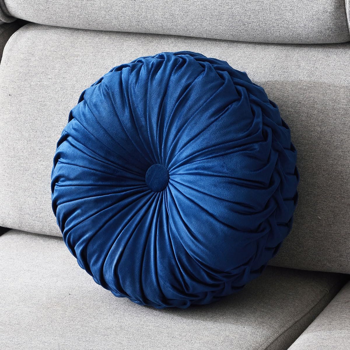 Pleated Velvet 3D Pumpkin Throw Pillow