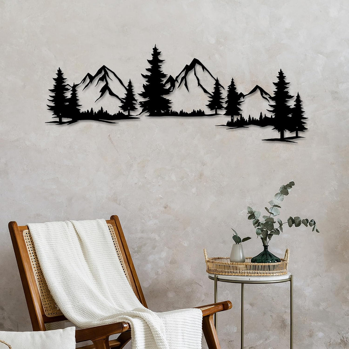 Mountain Forest Nature Metal Wall Art