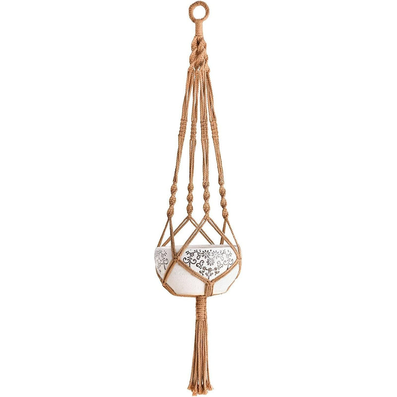 Cotton‑Rope Macrame Indoor Plant Hanger